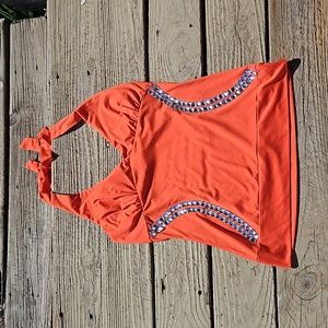 Shine Halter Swin Top